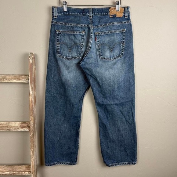 Vintage 2000s Levi Strauss 527 Bootcut‎ Blue Denim Jeans size 32x26 - Picture 3 of 8